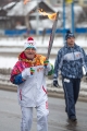 123Факелоносец Осинцев Владимир. Ветеран спорта (лыжное двоеборье), самый возрастной участник эстафеты (1927 г.р.)