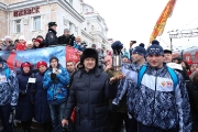 123Олимпийский огонь в Ижевске. Лампада и Александр Волков