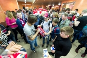 Церемония награждения хоккейного клуба Ижсталь серебряными медалями