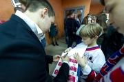 Церемония награждения хоккейного клуба Ижсталь серебряными медалями