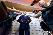 Церемония награждения хоккейного клуба Ижсталь серебряными медалями
